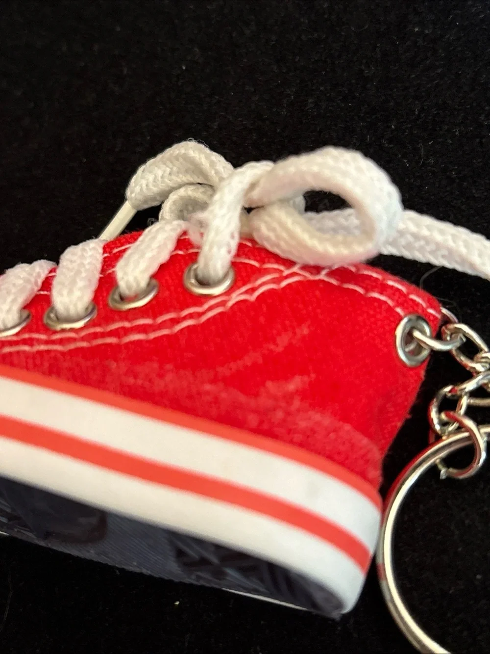 Red Mini Sneaker Keychain 3” shoe length
